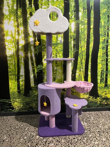 Customer photo review of Fantasy Series Climbing Frame Cat Tree - Sparkling and cloudy