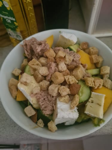 Customer photo review of Pimp My Salad Gluten Free Caesar Salad Croutons Value Pack