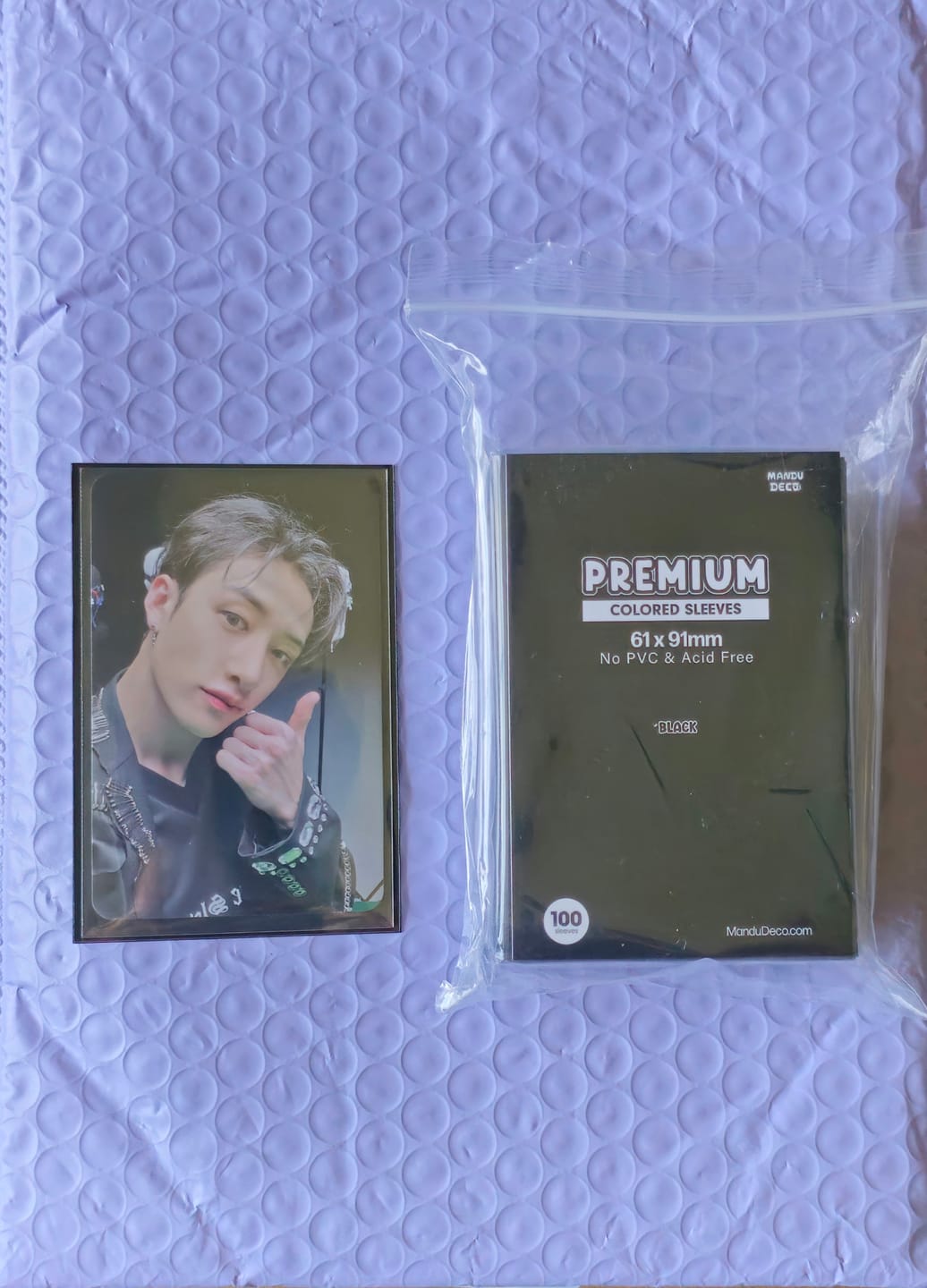 Customer photo review of COLORED PHOTOCARD SLEEVES - 61x91mm