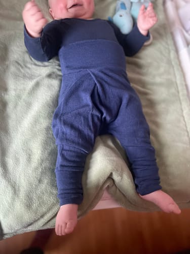 Customer photo review of Mitwachshose Blau