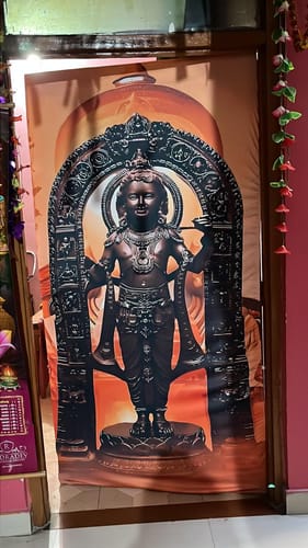 Customer photo review of Lord Shiv Parvathi Ganesha Door Covers