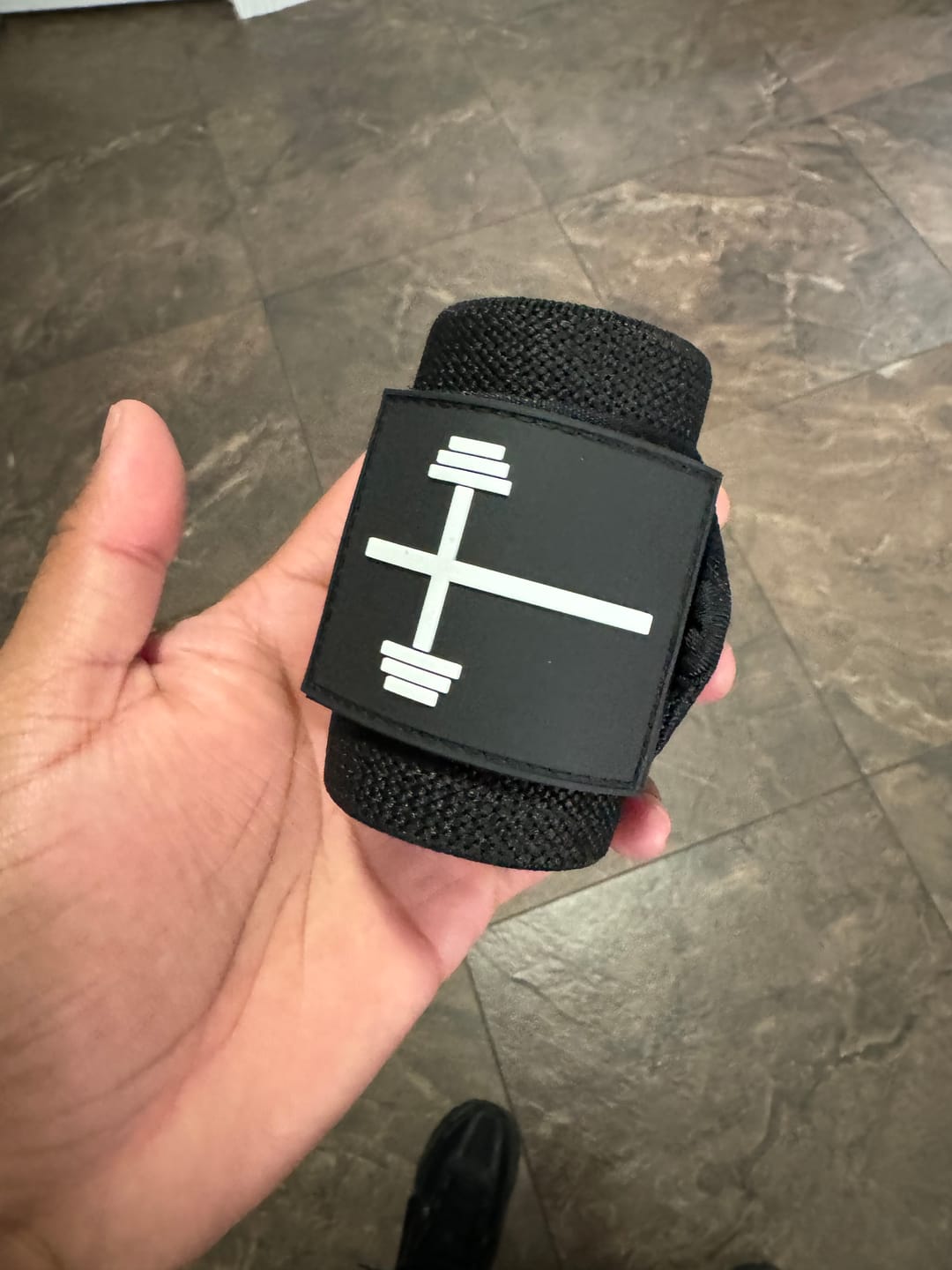 Customer photo review of HolStrength Wrist Wraps 18"