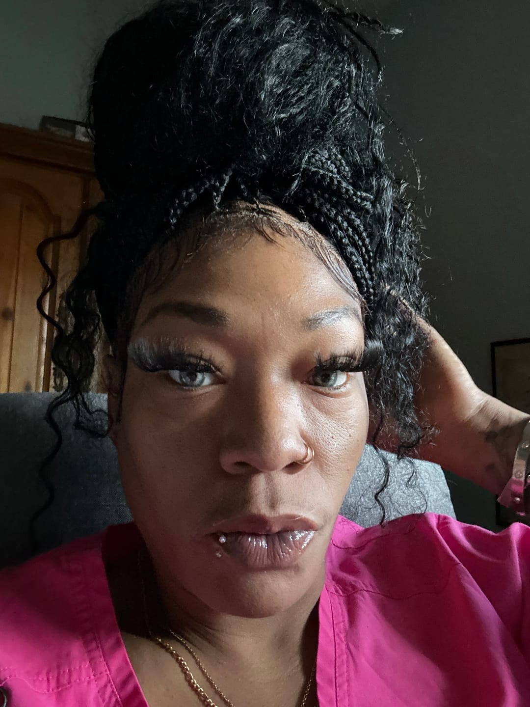 Customer photo review of BOHO Knotless Braided wig