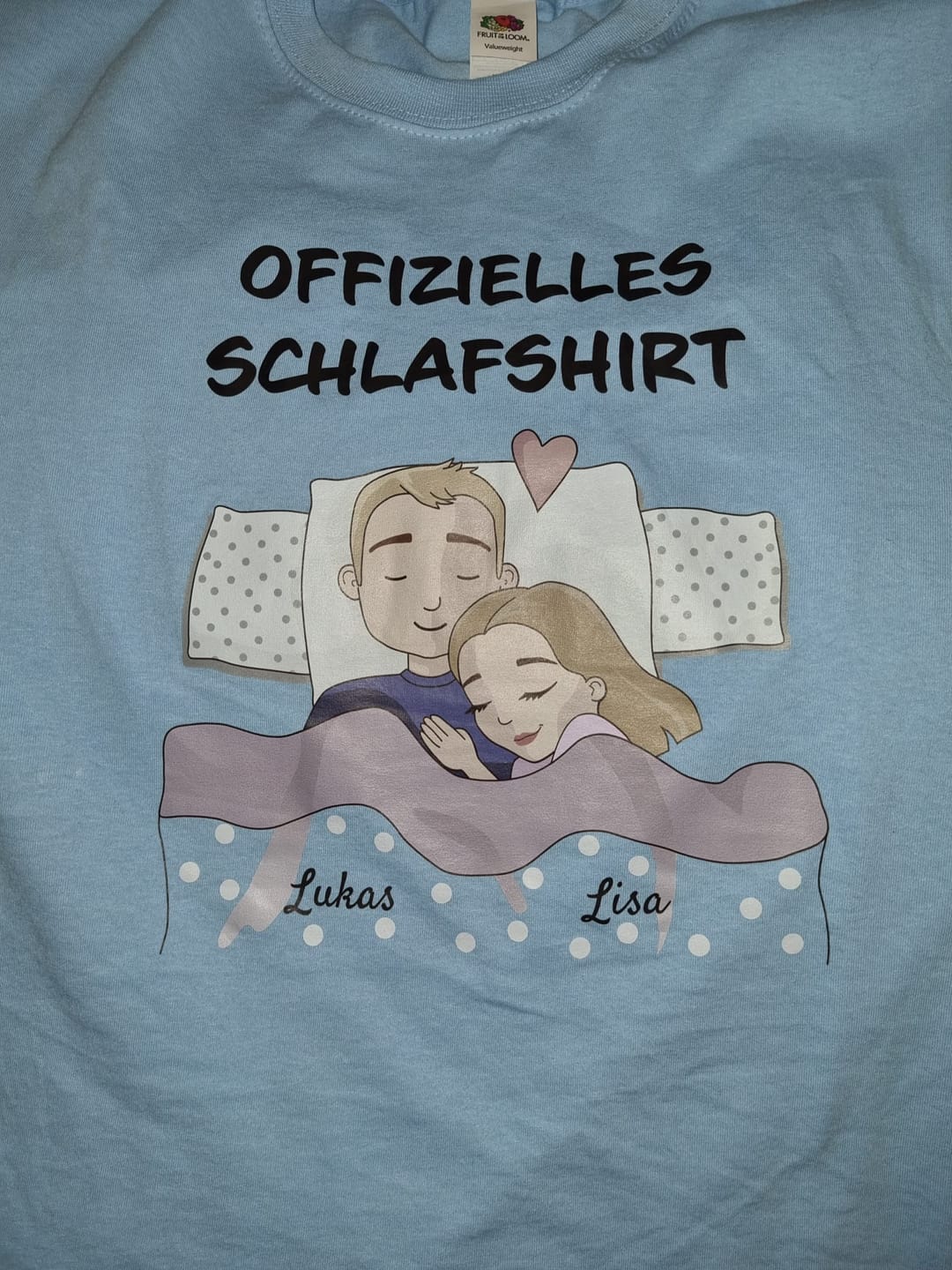 Customer photo review of Schlafmützen - Personalisiertes T-Shirt