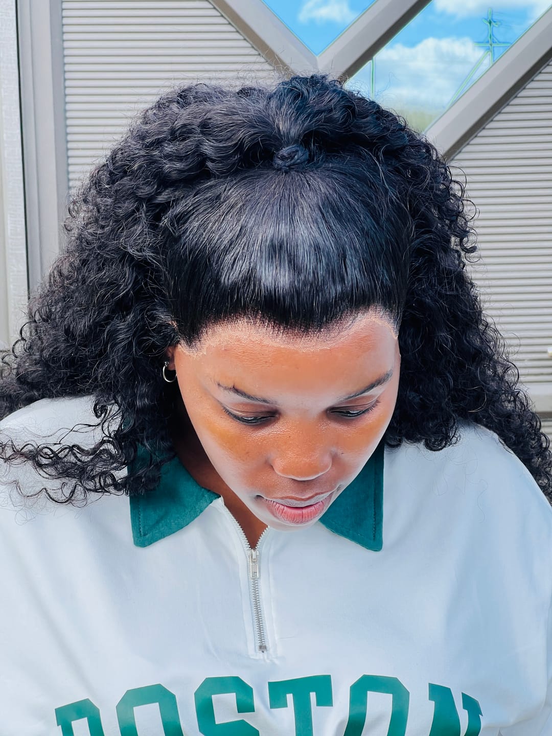 Customer photo review of Peruvian Full Lace Frontal Natural Wave 30 inch Wig