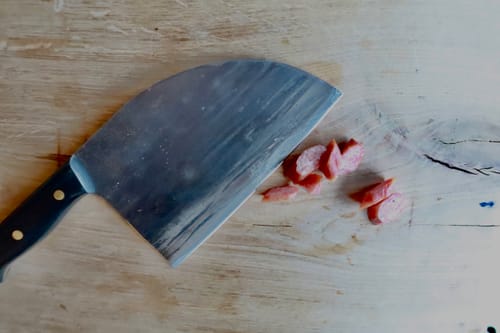 Customer photo review of Handgeschmiedetes Kochmesser - Black