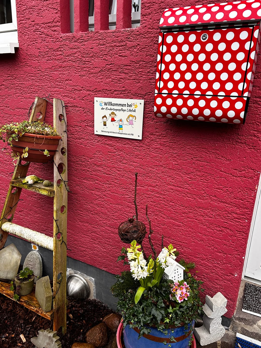 Customer photo review of Willkommen bei - Eingangs-Türschild