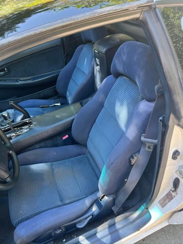 Customer photo review of MR2Heaven OEM Plus Seat Covers (Black, TAN, Black W/ Red Stitching, Black/Red Hybrid, BLUE, Black Alcantara/Leather with Black Stitching, Black Alcantara/Leather with Red Stitching)