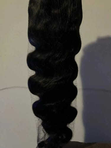 Customer photo review of Wear & Go | Pre-bleached Invisible Lace Wig Body Wave Pre-cut Lace Glueless Wig