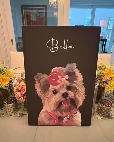 Customer photo review of Pet Canvas Wrap - Solo
