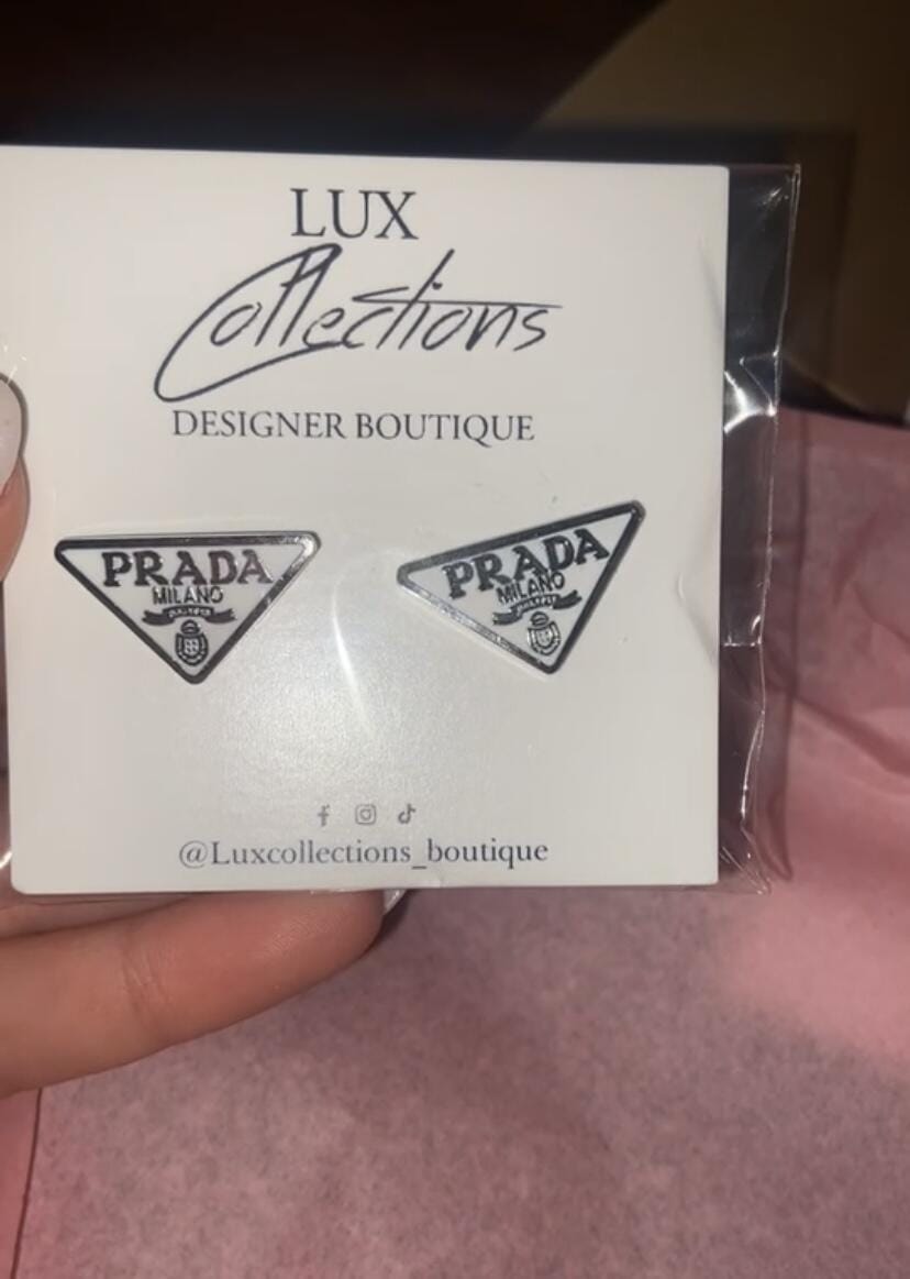 Customer photo review of P Triangle Earring