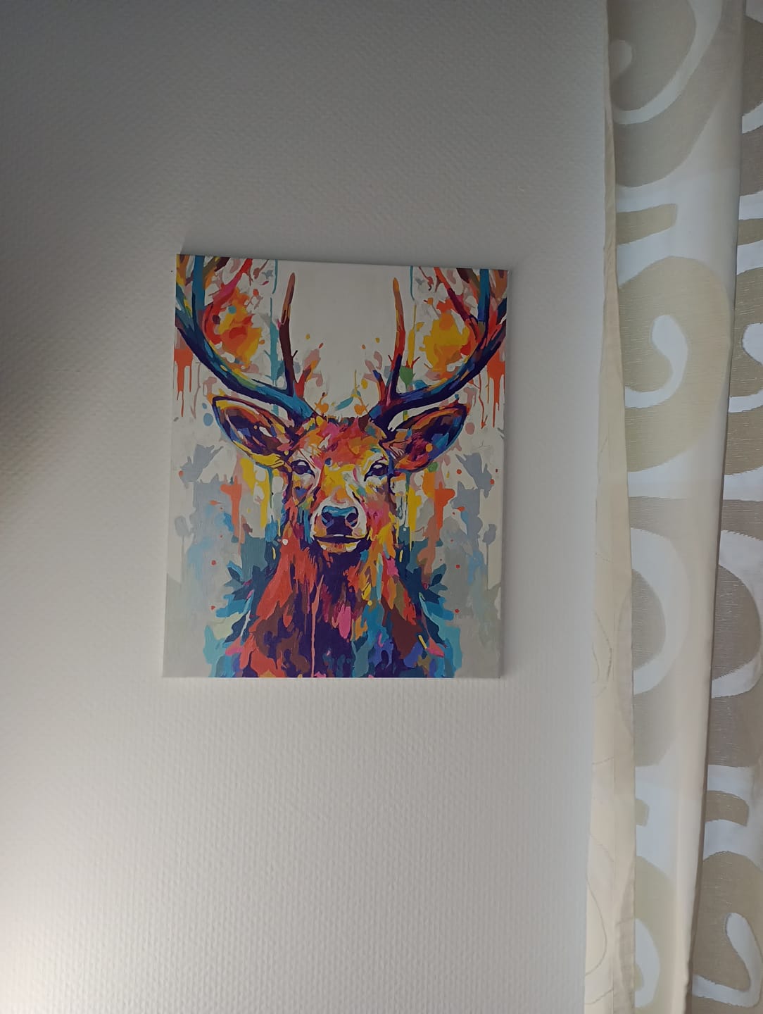 Customer photo review of Hirsch mit buntem Geweih – Malen nach Zahlen