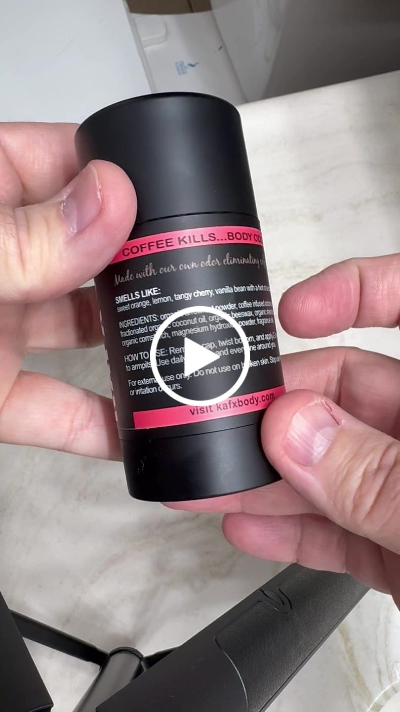Customer video review of Citrus Blast 3 Pack of KAFX Body Natural Deodorant