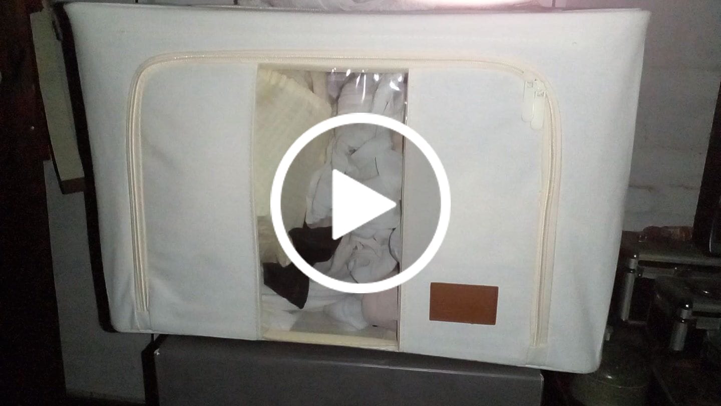 Customer video review of Caja Organizadora de Tela Diseño Estructural Milhome