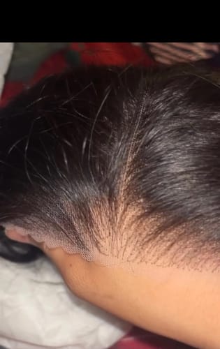 Customer photo review of Wear & Go | Pre-bleached Invisible Lace Wig Body Wave Pre-cut Lace Glueless Wig