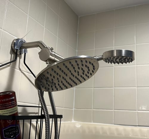 Customer photo review of 1-Spray Dual Shower Head Set