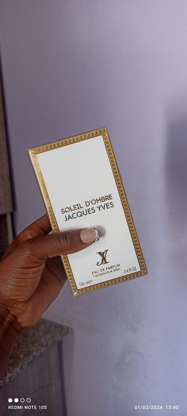 Customer photo review of Soleil D’Ombre Jacques Yves EDP perfume 100ml