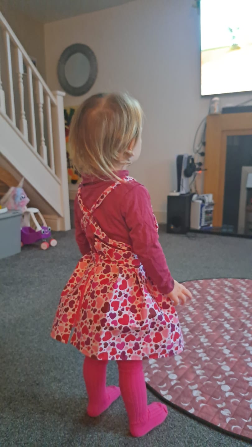 Customer photo review of All Over Hearts Polycotton Fabric
