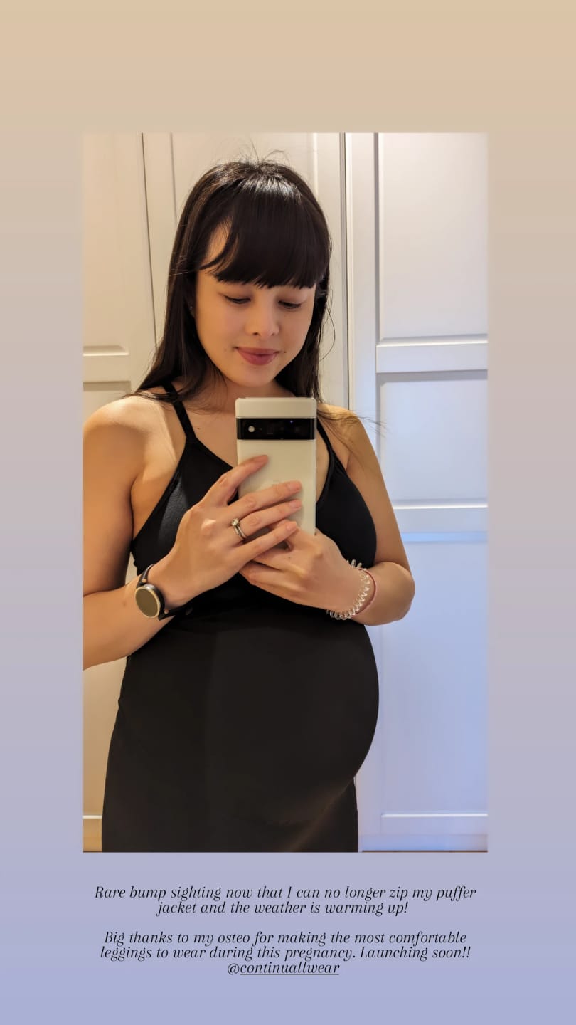 Customer photo review of pregnancy compression short