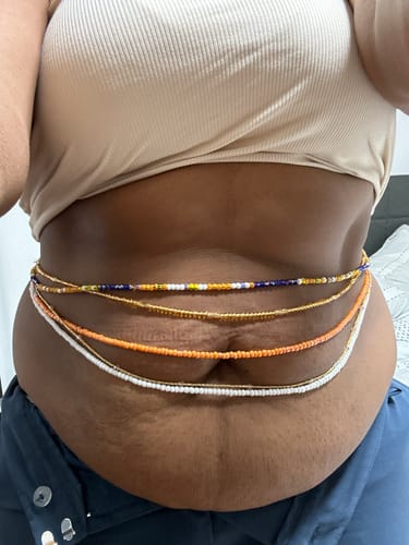 Customer photo review of *Limited edition* Akwaaba Traditional Luxury African Waist Bead -  Get 5 for 50% Off 🔥