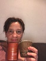 Customer photo review of Mushroom Beet Latte with Chaga