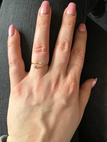 Customer photo review of Elegance Around Ring 14K Vergoldet