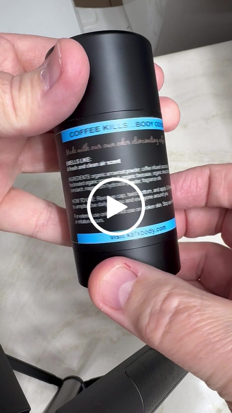 Customer video review of Ocean Jetty Natural Coffee Infused Deodorant
