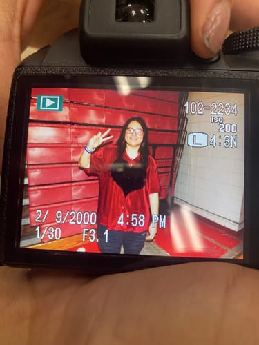 Customer photo review of Heart Shaped Short Sleeve Button Up