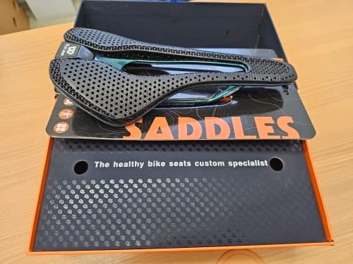 Customer photo review of Extreme Light 185g - 3D Printed Seat Cushion - Breathable - T700 Carbon Shell & Bow