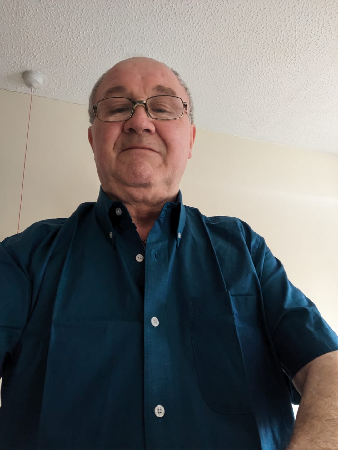Customer photo review of Short Sleeve  - Two Tone Blue - Up to Size 5XL