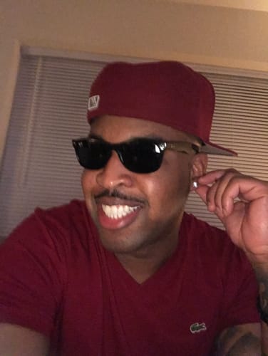 Customer photo review of Silver Princess Cut CZ Studs Screwback