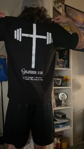 Customer photo review of Forgiven Tee