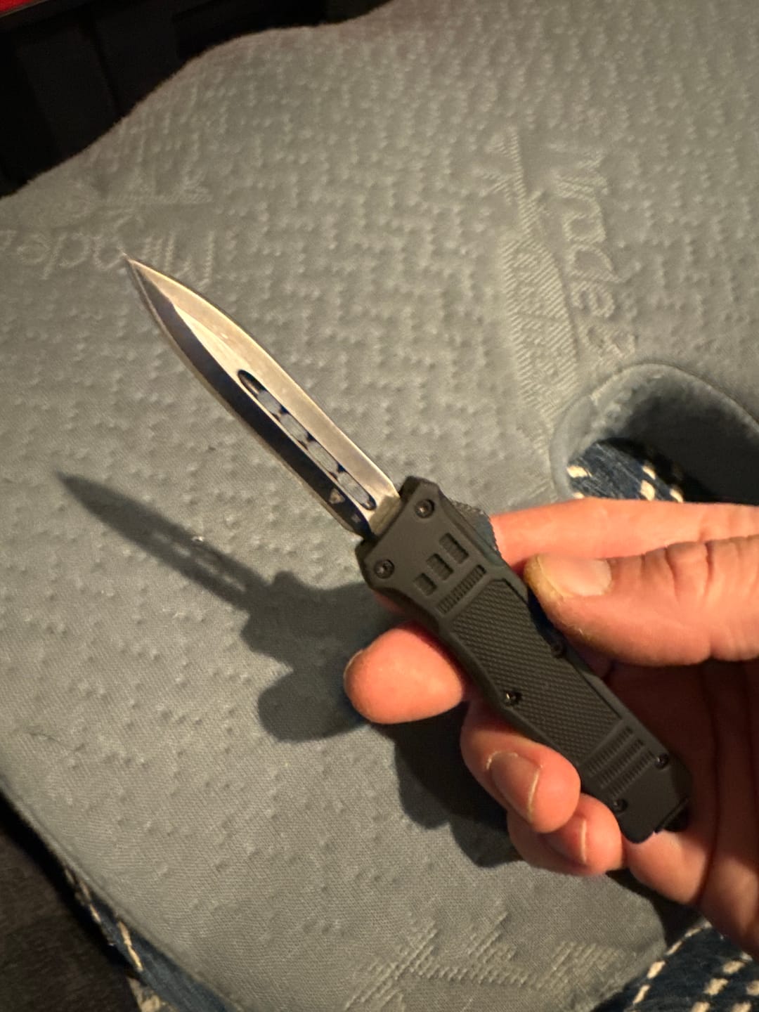 Customer photo review of *50% OFF* Small Black Phantom D/A OTF (Multiple Blade Styles Available)