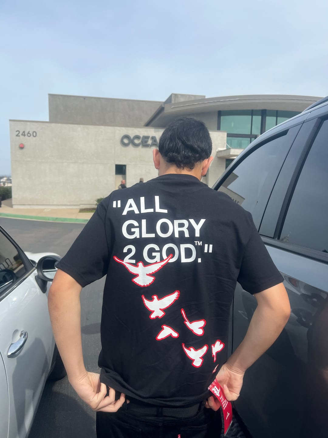 Customer photo review of 'Bred' "Flocka Doves" Hoodie