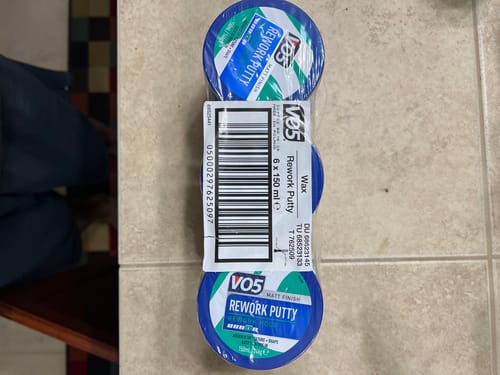 Customer photo review of VO5 Extreme Style Rework Putty 150ml