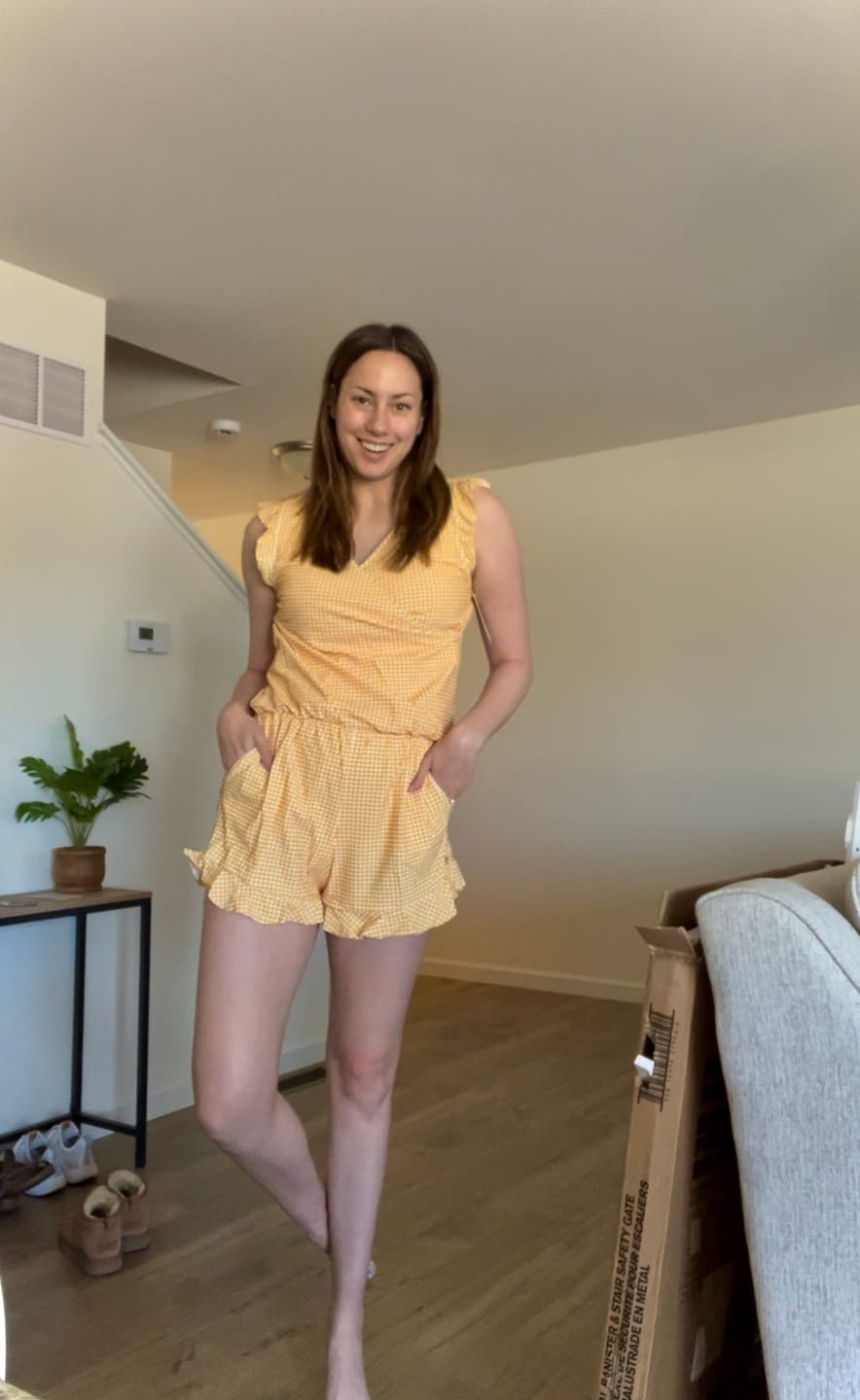 Customer photo review of ginger swim romper