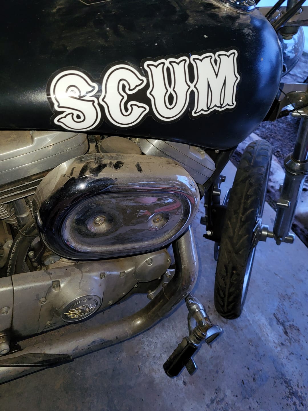 Customer photo review of LARGE SCUM STICKER