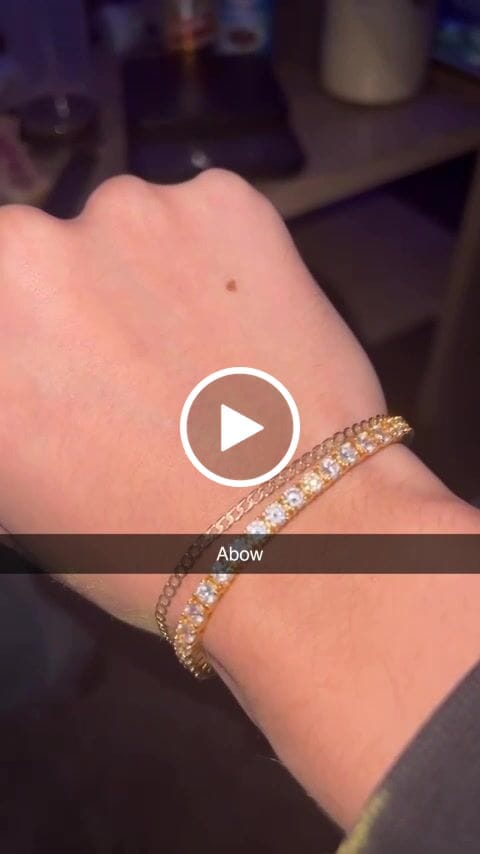 Customer video review of TENNISBOY BRACELET. - 4MM 18K GOLD