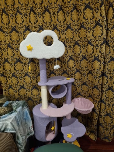 Customer photo review of Fantasy Series Climbing Frame Cat Tree - Sparkling and cloudy