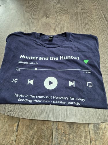 Customer photo review of Your Favorite Song T-Shirt Music Player
