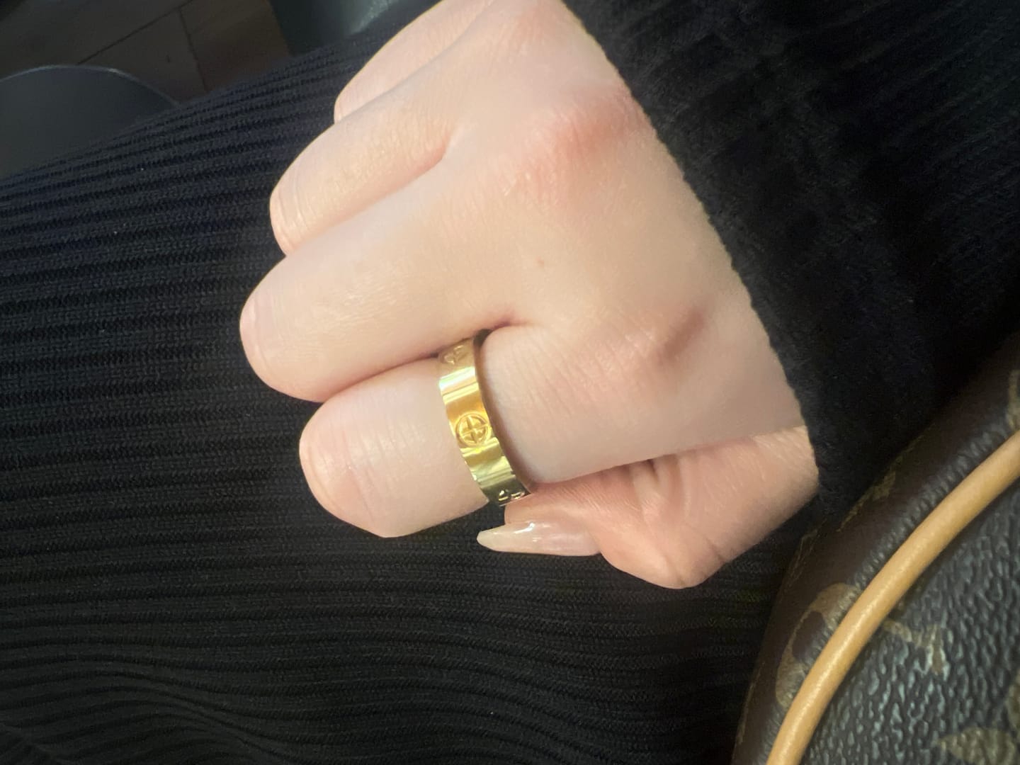 Customer photo review of Timeless Affection Ring 14 Karat vergoldet