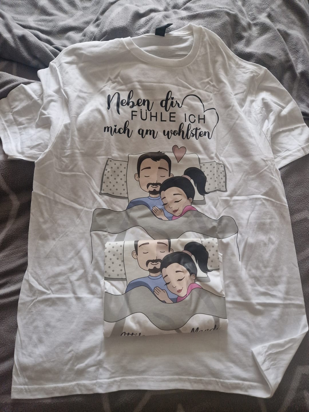Customer photo review of Schlafmützen - Personalisiertes T-Shirt