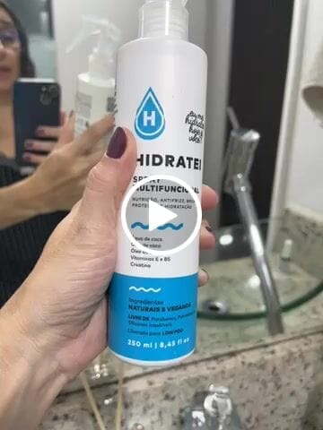 Customer video review of Spray Multifuncional Leave-in 250ml
