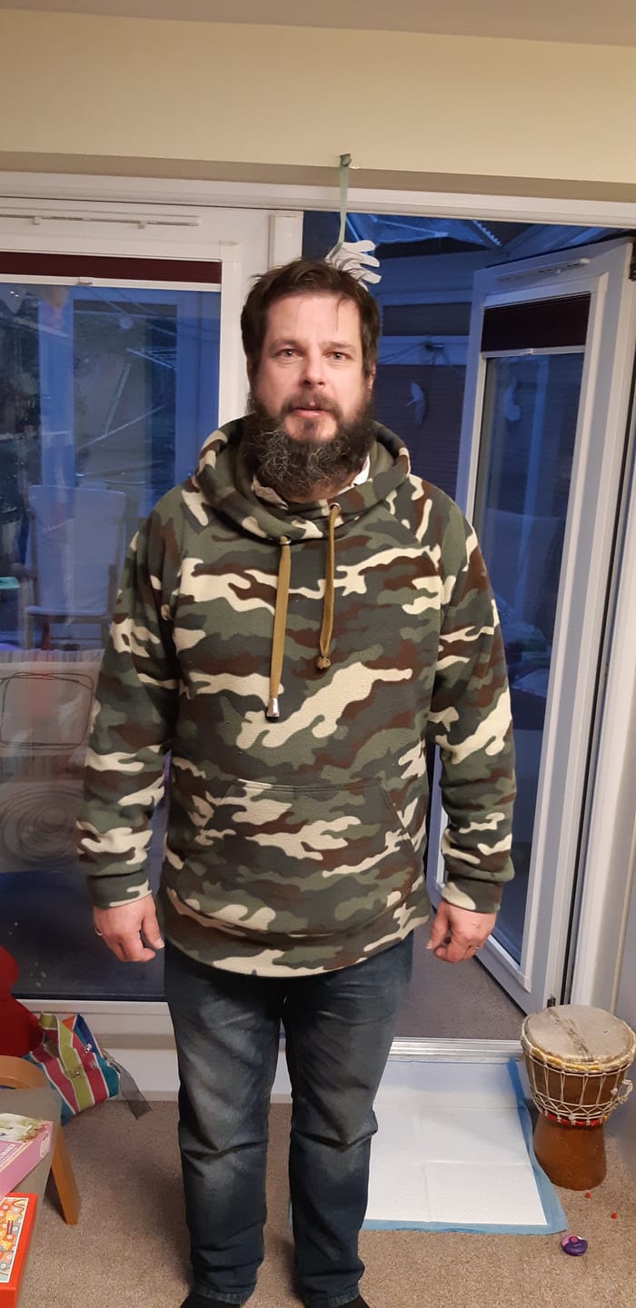 Customer photo review of Camo Anti Pill Polar Fleece Fabric