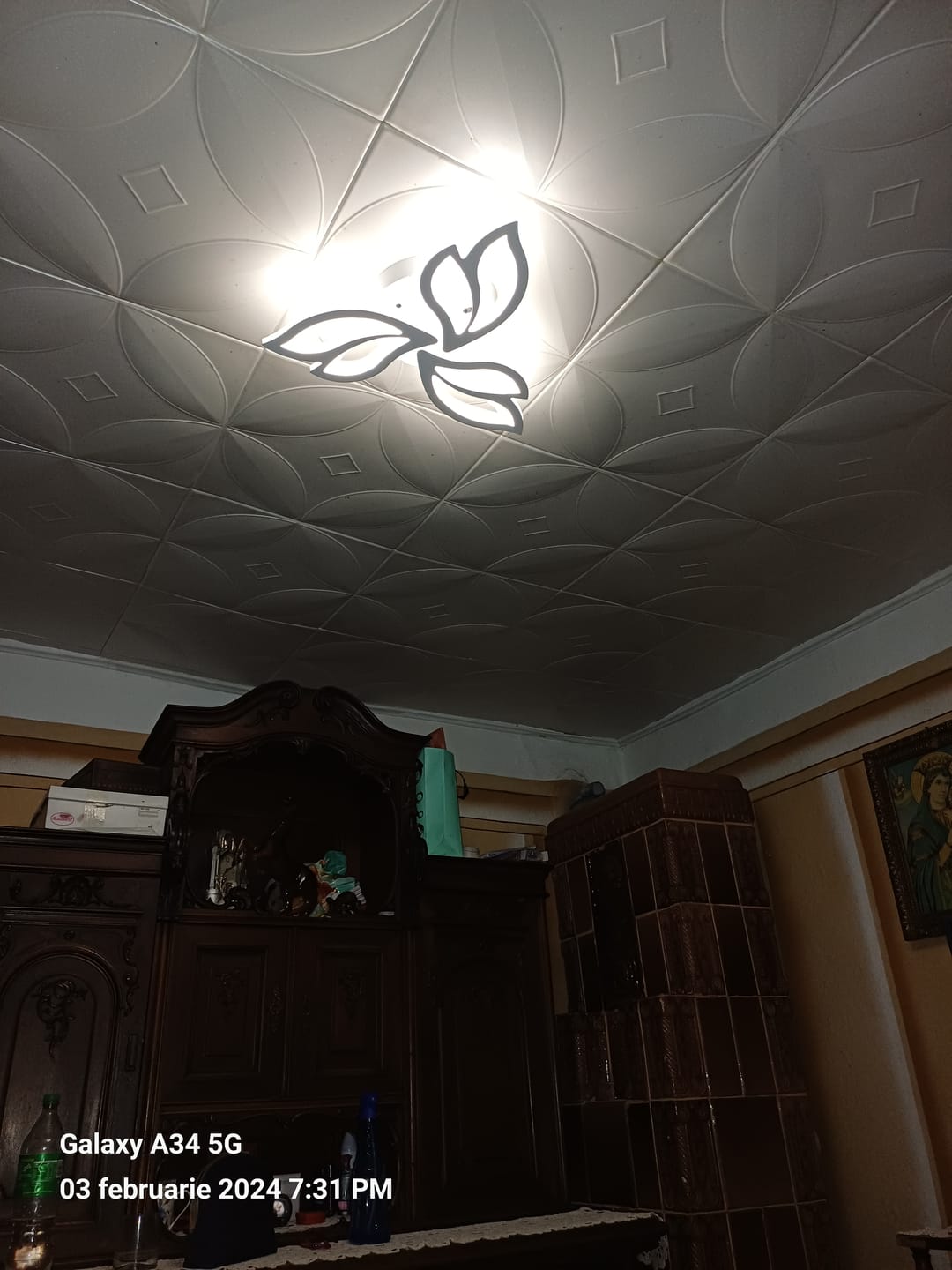 Customer photo review of Lustra LED Mini ANEMONE Echivalent 300W Telecomanda