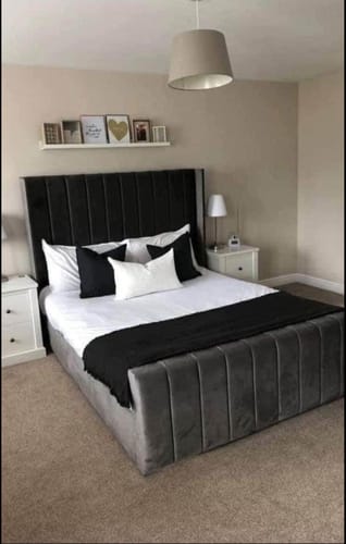 Customer photo review of Hamilton Winged Bed Frame