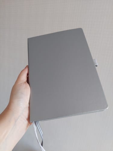 Customer photo review of Libreta Leuchtturm Mediana (A5) Punteada - Plateada