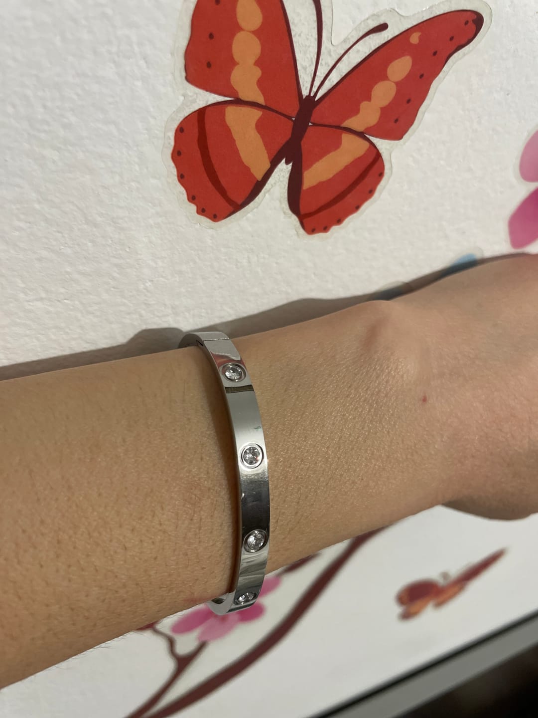 Customer photo review of Bratara Love - Argintiu