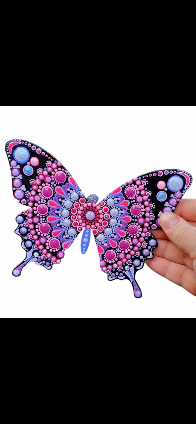 Customer photo review of Unfinished Wood Butterfly | Insect | Animal | Wildlife | Craft Cutout | up to 24" DIY