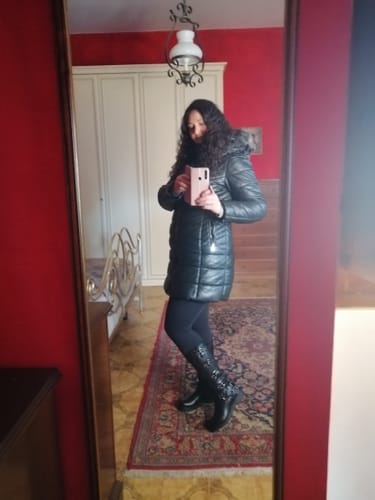 Customer photo review of Stivali biker con fibbie